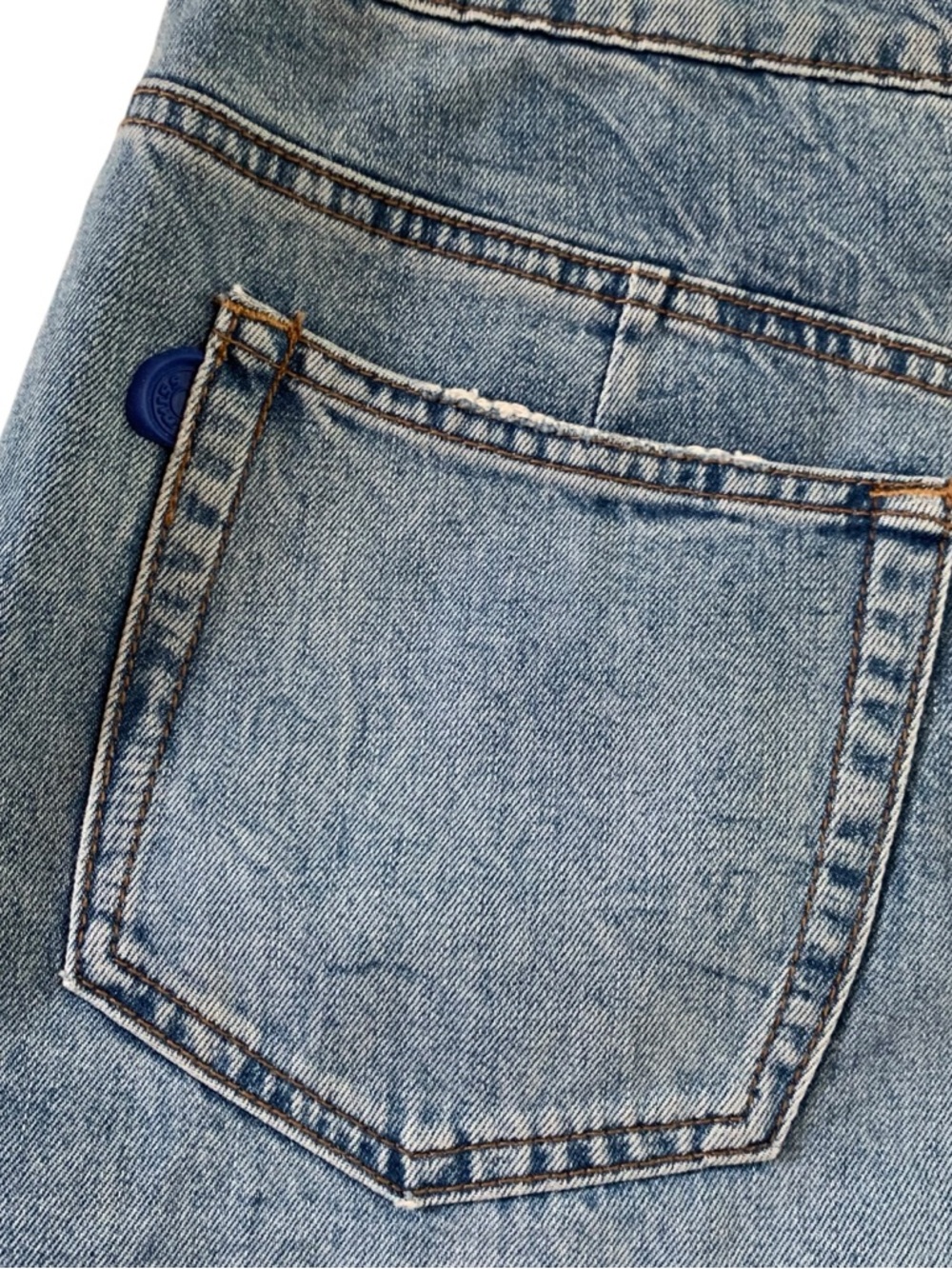 Archive Miss Sixty Denim Culotte Mini Skirt Y2K-Adjacent Button Front Size M 29 - Picture 4 of 16